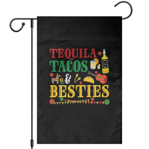 Tequila Tacos And Besties Garden Flag Funny Mexican Fiesta Cinco De Mayo TS11 Black Print Your Wear