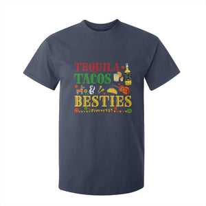 Tequila Tacos And Besties T Shirt For Kid Funny Mexican Fiesta Cinco De Mayo TS11 Navy Print Your Wear