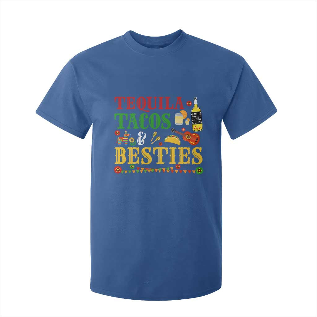 Tequila Tacos And Besties T Shirt For Kid Funny Mexican Fiesta Cinco De Mayo TS11 Royal Blue Print Your Wear
