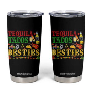 Tequila Tacos And Besties Tumbler Cup Funny Mexican Fiesta Cinco De Mayo TS11 Black Print Your Wear