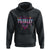 80s Hoodie Totally Rad Neon Vaporware Triangle TS11 Black Print Your Wear