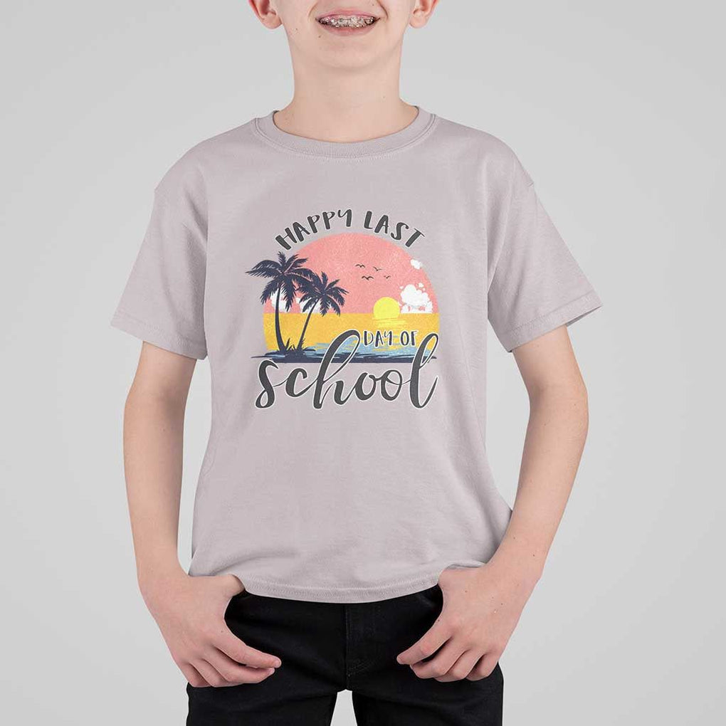 Graduation T Shirt For Kid Happy Last Day Of School Teacher Student Summer Vacation TS11 Ice Gray Print Your Wear