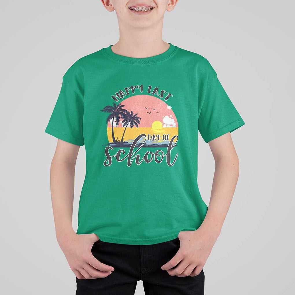 Graduation T Shirt For Kid Happy Last Day Of School Teacher Student Summer Vacation TS11 Irish Green Print Your Wear