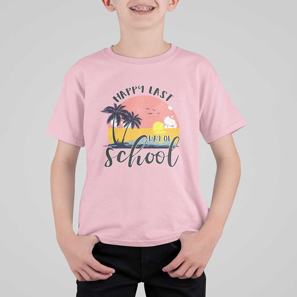 Graduation T Shirt For Kid Happy Last Day Of School Teacher Student Summer Vacation TS11 Light Pink Print Your Wear