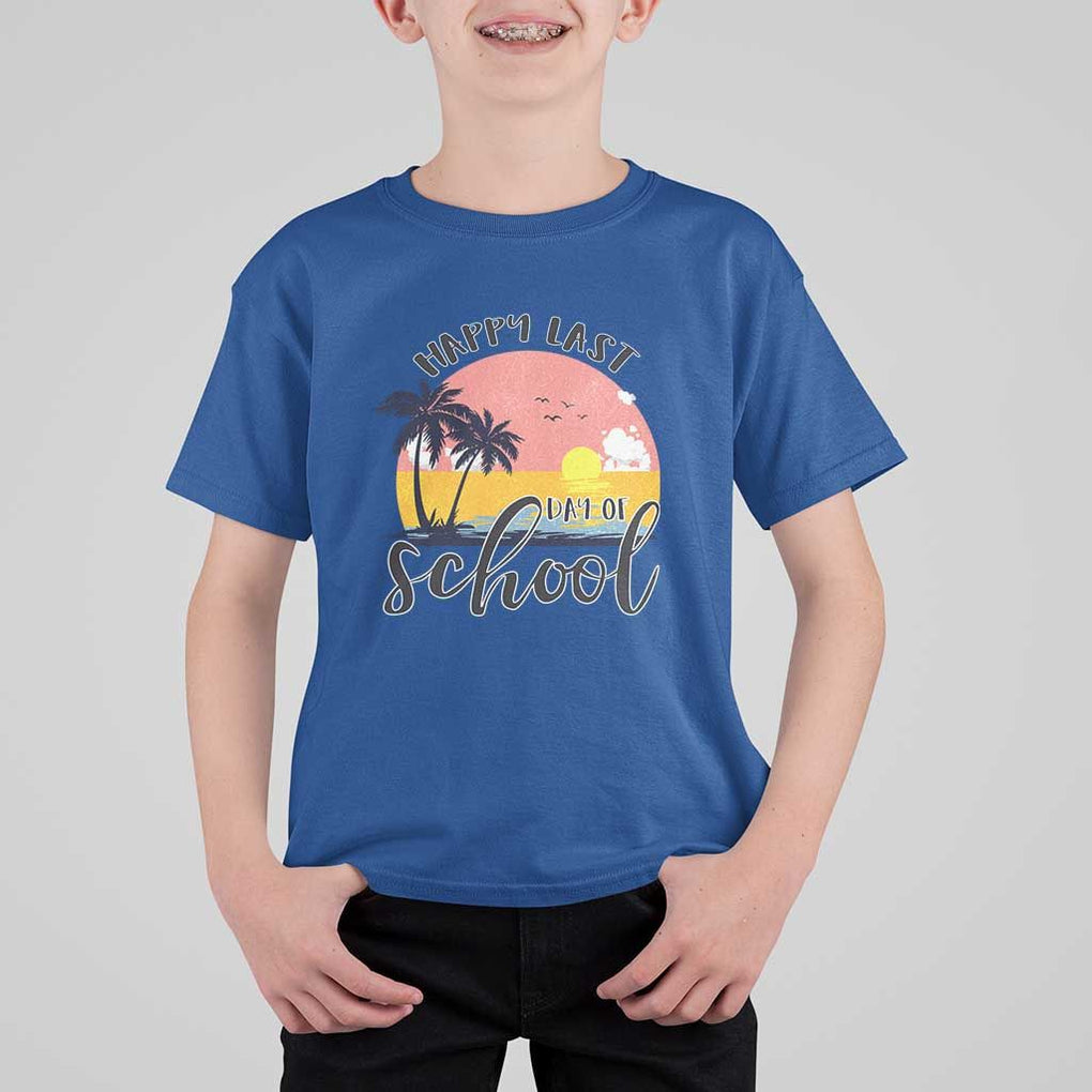 Graduation T Shirt For Kid Happy Last Day Of School Teacher Student Summer Vacation TS11 Royal Blue Print Your Wear