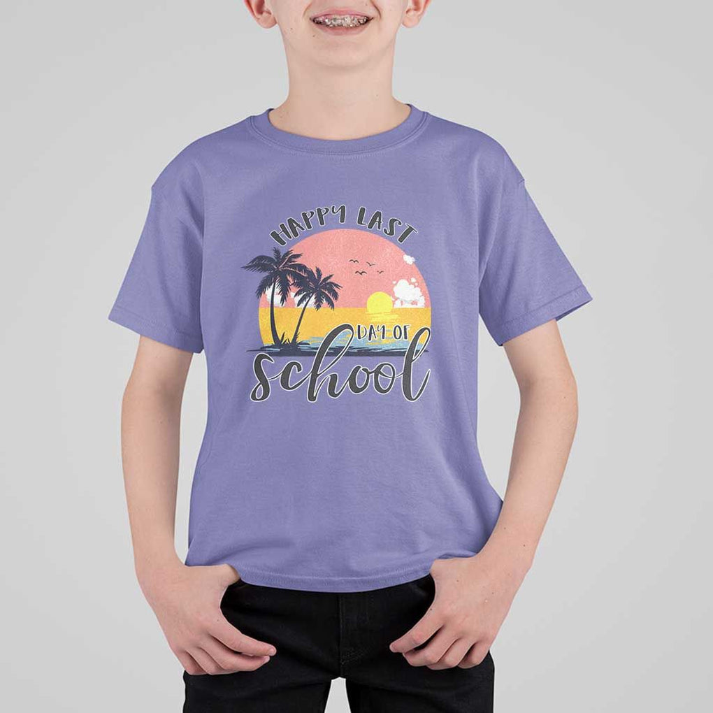 Graduation T Shirt For Kid Happy Last Day Of School Teacher Student Summer Vacation TS11 Violet Print Your Wear