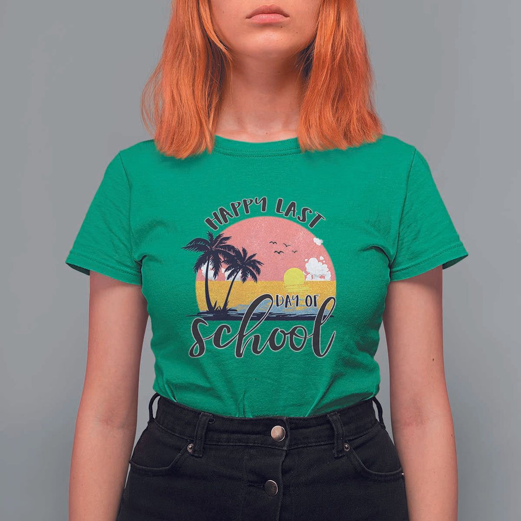 Graduation T Shirt For Women Happy Last Day Of School Teacher Student Summer Vacation TS11 Irish Green Print Your Wear