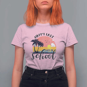 Graduation T Shirt For Women Happy Last Day Of School Teacher Student Summer Vacation TS11 Light Pink Print Your Wear