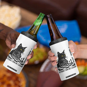 Chess Lover 4 in 1 Can Cooler Tumbler I Never Lose Either I Win Or I Learn Elegant Cool Cat