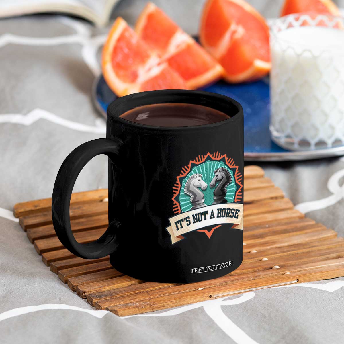 Funny Chess Lover Coffee Mug It's Not A Horse Knight Horse