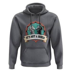 Funny Chess Lover Hoodie It's Not A Horse Knight Horse TS11 Charcoal Print Your Wear
