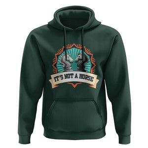Funny Chess Lover Hoodie It's Not A Horse Knight Horse TS11 Dark Forest Green Print Your Wear