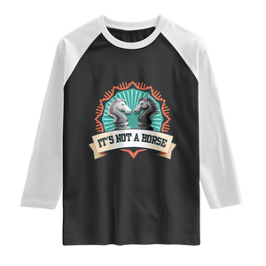 Funny Chess Lover Raglan Shirt It's Not A Horse Knight Horse