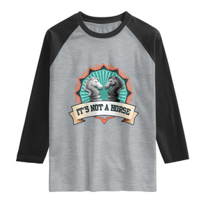 Funny Chess Lover Raglan Shirt It's Not A Horse Knight Horse