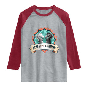 Funny Chess Lover Raglan Shirt It's Not A Horse Knight Horse