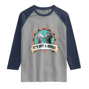 Funny Chess Lover Raglan Shirt It's Not A Horse Knight Horse