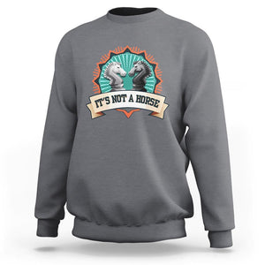 Funny Chess Lover Sweatshirt It's Not A Horse Knight Horse TS11 Charcoal Print Your Wear
