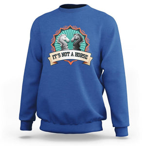 Funny Chess Lover Sweatshirt It's Not A Horse Knight Horse TS11 Royal Blue Print Your Wear