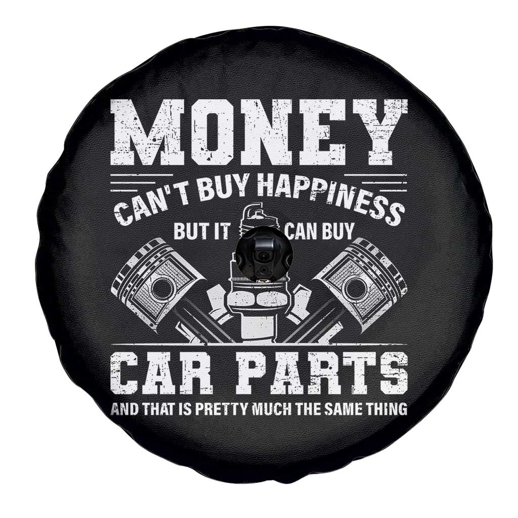 Funny Car Mechanic Gag Spare Tire Cover Money Cant Buy Happiness But It Can Buy Car Parts TS11 Print Your Wear