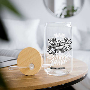 Funny I Am The Warranty Mechanic Glass Can Race Car Parts TS11 Print Your Wear