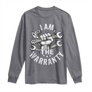 Funny I Am The Warranty Mechanic Long Sleeve Shirt Race Car Parts TS11 Charcoal Print Your Wear