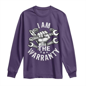 Funny I Am The Warranty Mechanic Long Sleeve Shirt Race Car Parts TS11 Purple Print Your Wear