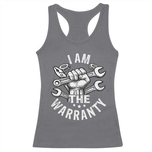 Funny I Am The Warranty Mechanic Racerback Tank Top Race Car Parts TS11 Charcoal Print Your Wear