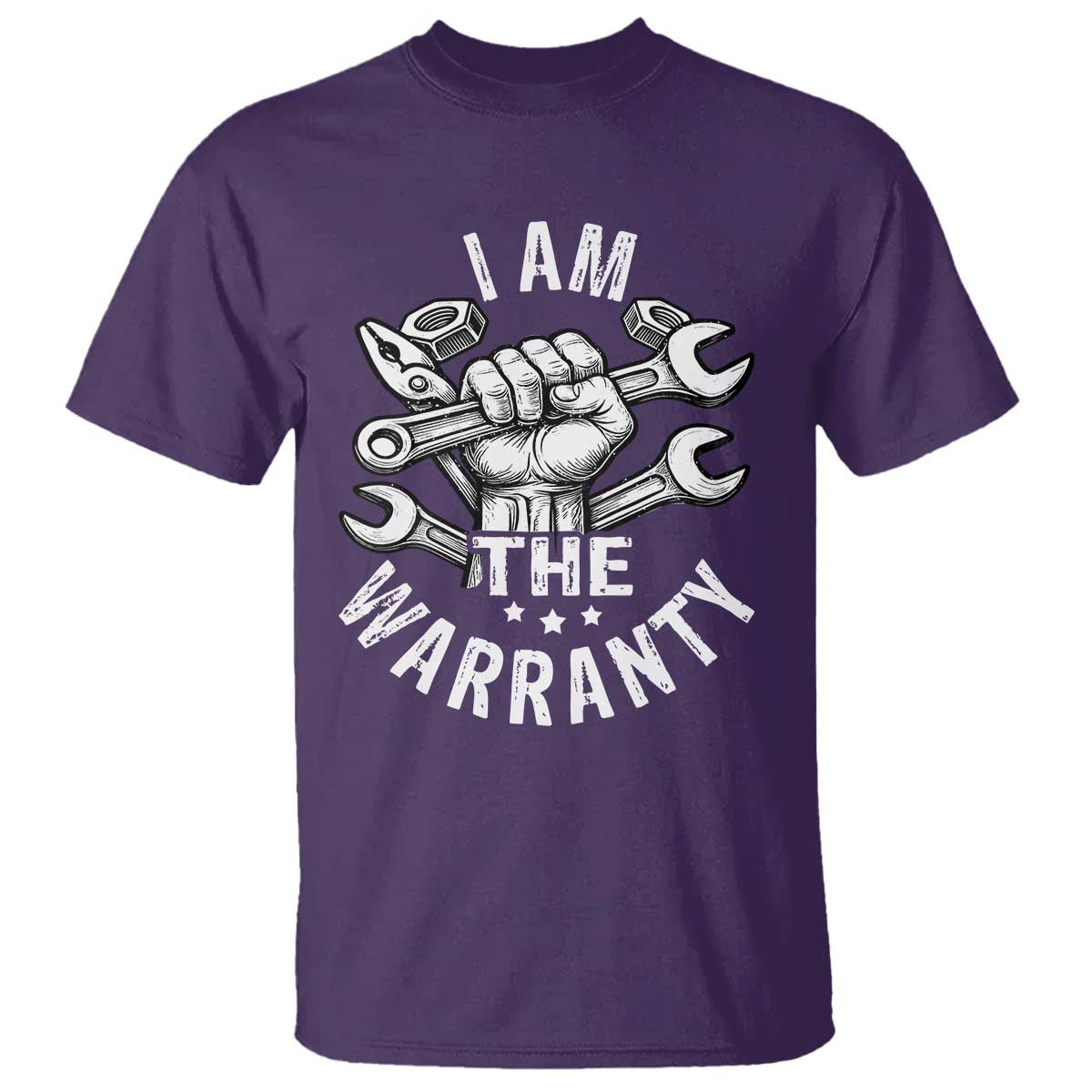 Funny I Am The Warranty Mechanic T Shirt Race Car Parts TS11 Purple Print Your Wear