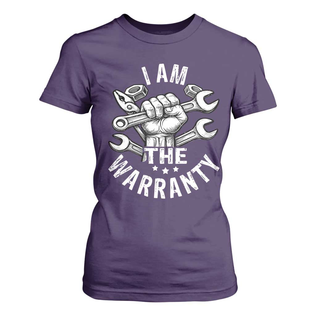 Funny I Am The Warranty Mechanic T Shirt For Women Race Car Parts TS11 Purple Print Your Wear