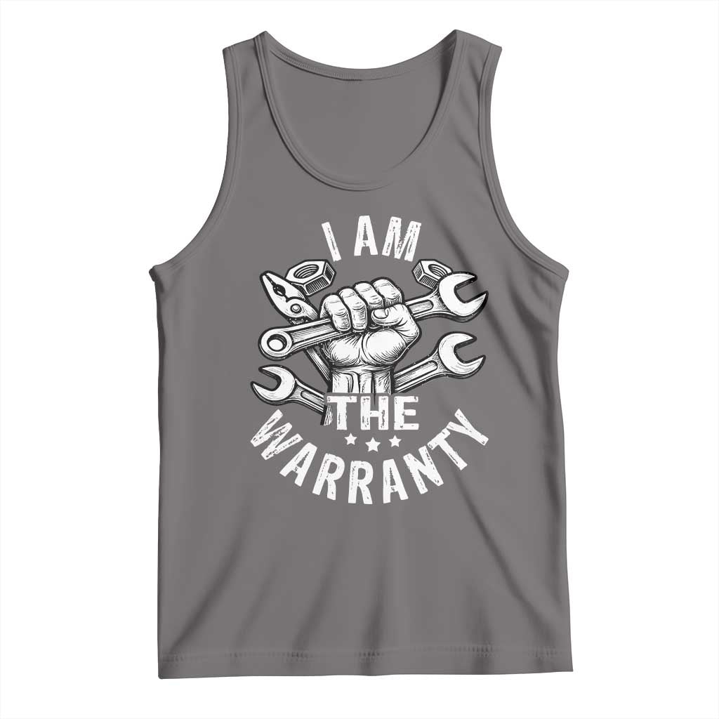 Funny I Am The Warranty Mechanic Tank Top Race Car Parts TS11 Deep Heather Print Your Wear