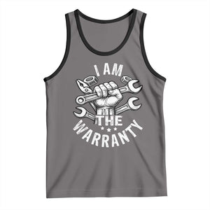 Funny I Am The Warranty Mechanic Tank Top Race Car Parts TS11 Deep Heather Black Print Your Wear