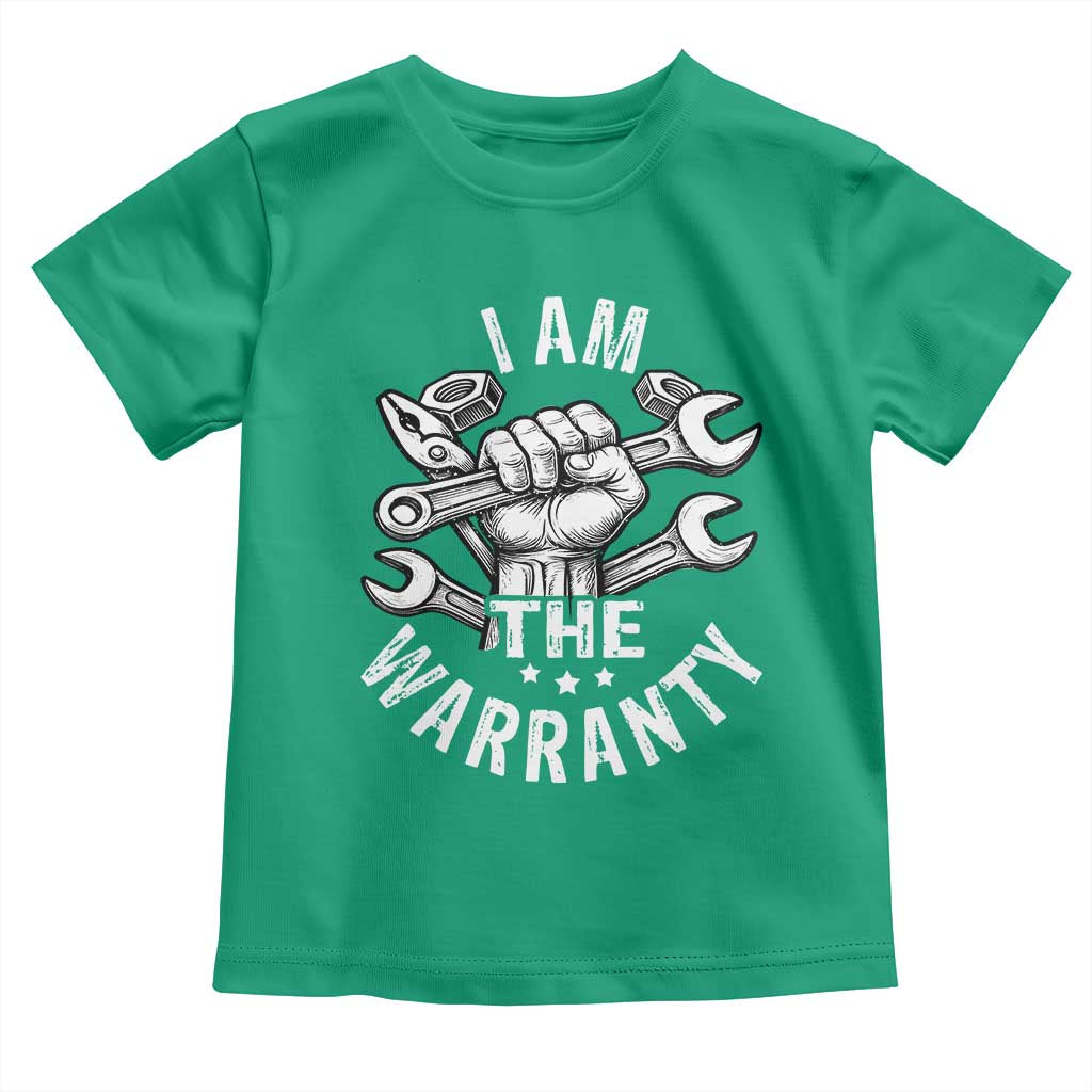 Funny I Am The Warranty Mechanic Toddler T Shirt Race Car Parts TS11 Irish Green Print Your Wear