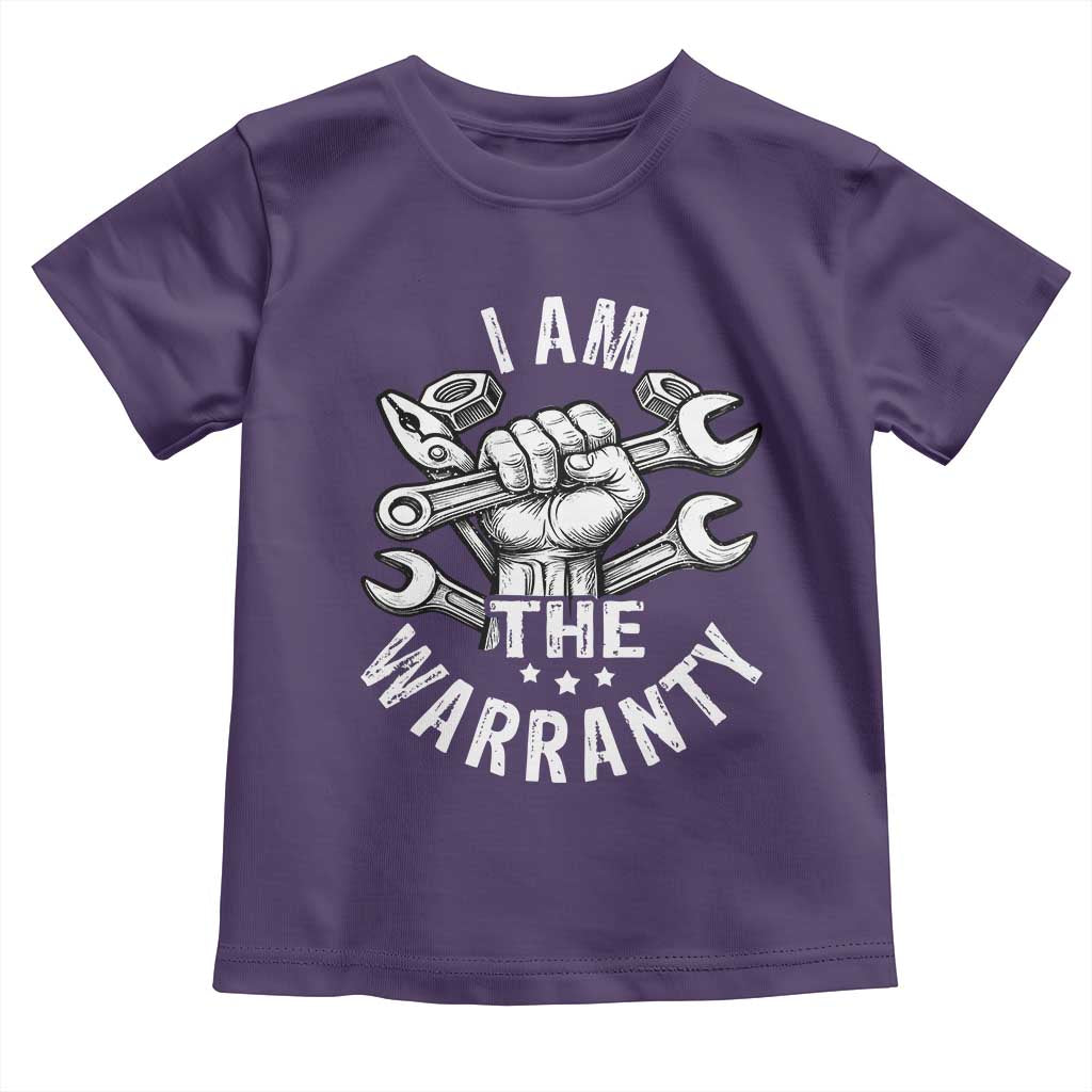 Funny I Am The Warranty Mechanic Toddler T Shirt Race Car Parts TS11 Purple Print Your Wear