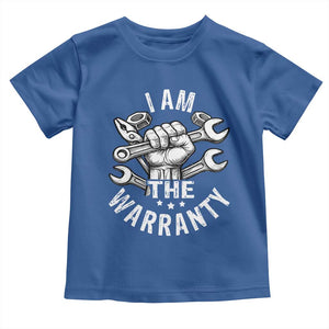 Funny I Am The Warranty Mechanic Toddler T Shirt Race Car Parts TS11 Royal Blue Print Your Wear