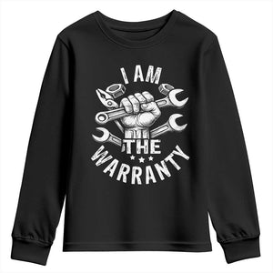 Funny I Am The Warranty Mechanic Youth Sweatshirt Race Car Parts TS11 Black Print Your Wear