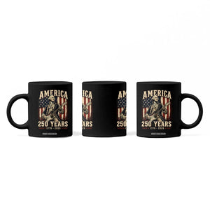 George Washington Playing Guitar 4th July US 250th Anniversary Coffee Mug