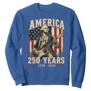 George Washington Playing Guitar 4th July US 250th Anniversary Sweatshirt