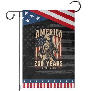 George Washington Playing Guitar 4th July US 250th Anniversary Patriotic Garden Flag