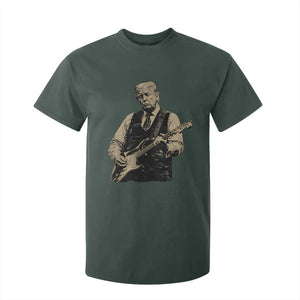 US Nation's Leader Playing Electic Rock Guitar Retro Vintage T Shirt For Kid