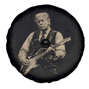 US Nation's Leader Playing Electic Rock Guitar Retro Vintage Spare Tire Cover