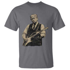 US Nation's Leader Playing Electic Rock Guitar Retro Vintage T Shirt