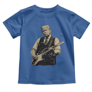 US Nation's Leader Playing Electic Rock Guitar Retro Vintage Toddler T Shirt