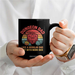 Dungeon Dad Like A Regular Dad But With More Dice Coffee Mug RPG Father Gamer