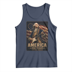 George Washington Playing Guitar USA 250th Anniversary Vintage 4th of July Tank Top