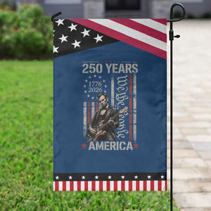 Abraham Lincoln Playing Guitar 4th July 250 Years America Patriotic Garden Flag TS11 Classic Blue Black Print Your Wear