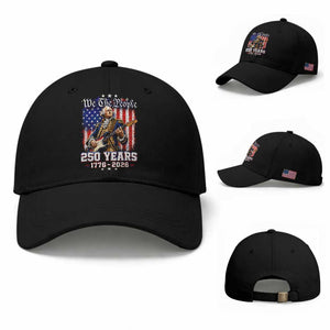 George Washington Playing Guitar 250th Anniversary USA Baseball Cap We The People 250 Years 1776 2026