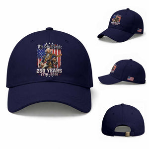 George Washington Playing Guitar 250th Anniversary USA Baseball Cap We The People 250 Years 1776 2026