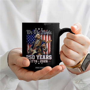 George Washington Playing Guitar 250th Anniversary USA Coffee Mug We The People 250 Years 1776 2026