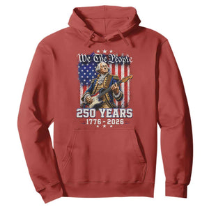 George Washington Playing Guitar 250th Anniversary USA Hoodie We The People 250 Years 1776 2026