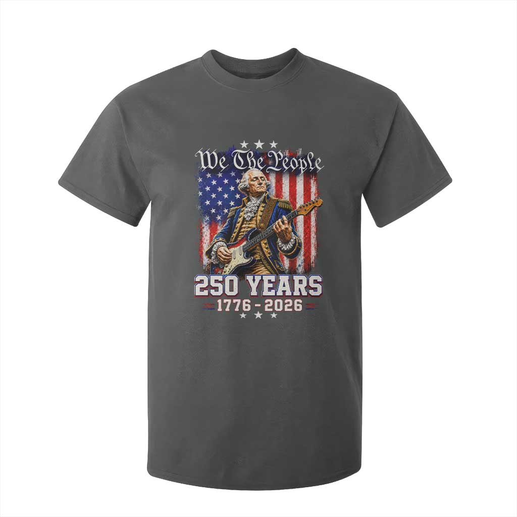 George Washington Playing Guitar 250th Anniversary USA T Shirt For Kid We The People 250 Years 1776 2026